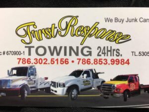 First Response Towing tow service company in , offering 24 hour towing near me