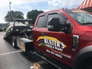 Busters Wrecker Service & Auto Repair tow service company in Dandridge, Tennessee offering 24 hour towing near me
