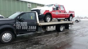 24/7 Alaska Towing tow service company in Fairbanks, Alaska offering 24 hour towing near me