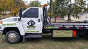 M-21 TOWING & RECOVERY tow service company in Corunna, Michigan offering 24 hour towing near me
