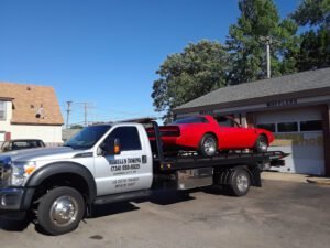 Powells Towing/Roadside Service tow service company in Livonia, Michigan offering 24 hour towing near me