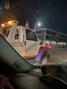 Shine tow service company in Sandy, Utah offering 24 hour towing near me