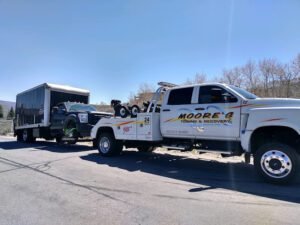 Moore's Chevron & Towing tow service company in Coalville, Utah offering 24 hour towing near me