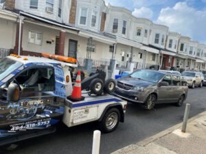 AM Towing & Recovery tow service company in Upper Darby Township, Pennsylvania offering 24 hour towing near me