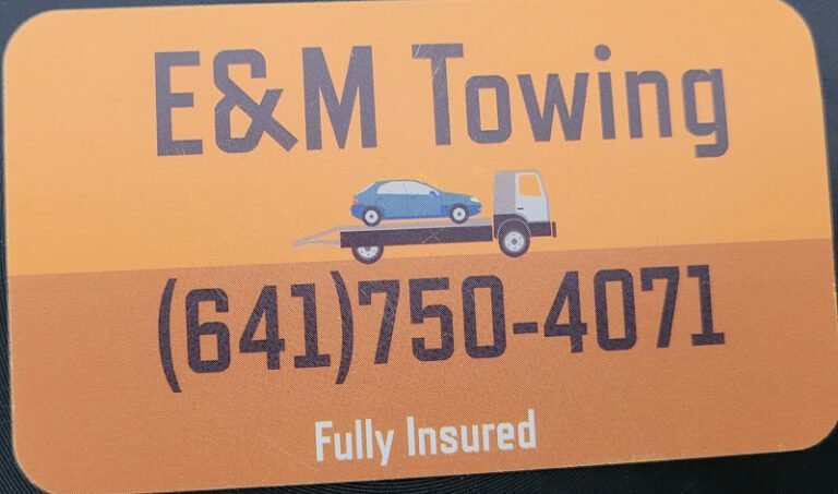 E and M Towing Tow Service in Marshalltown, Iowa