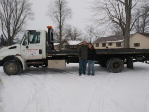 Myers Auto & Towing, LLC tow service company in Parker City, Indiana offering 24 hour towing near me
