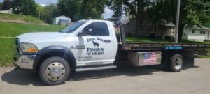 Song-Dog Towing LLC tow service company in Shenandoah, Iowa offering 24 hour towing near me