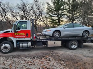 Hornik Towing & Recovery tow service company in Janesville, Wisconsin offering 24 hour towing near me