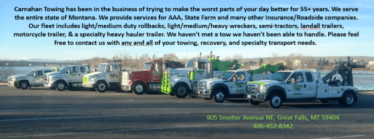 Carnahan’s Towing & Repair, Inc. Tow Service in Great Falls, Montana