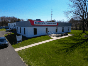 Thompson Collision Center tow service company in Plumsteadville, Pennsylvania offering 24 hour towing near me