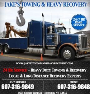 Edkin's Towing tow service company in Marysville, Pennsylvania offering 24 hour towing near me