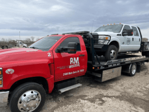 P&M Wrecker Service and Auto Center tow service company in Davis, Oklahoma offering 24 hour towing near me