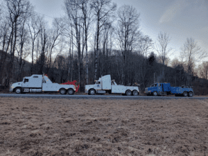 Crosskeys Transport Inc tow service company in Mansfield, Pennsylvania offering 24 hour towing near me
