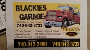 Blackies Garage & Towing Company tow service company in Cadiz, Ohio offering 24 hour towing near me