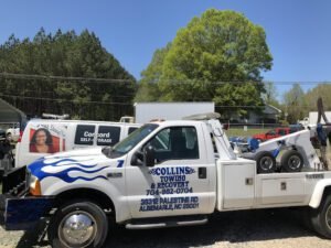 Collins Auto Paint & Body Towing and Hydraulics tow service company in Albemarle, North Carolina offering 24 hour towing near me