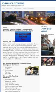 Joshua Towing tow service company in , offering 24 hour towing near me