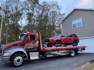 CJV Automotive & Towing Inc tow service company in Marshfield, Massachusetts offering 24 hour towing near me