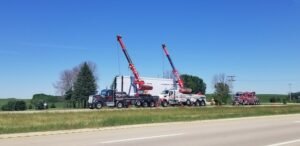 Tegeler Body & Frame Wrecker & Crane tow service company in Dyersville, Iowa offering 24 hour towing near me