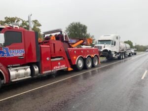 Arens Services tow service company in Brenham, Texas offering 24 hour towing near me