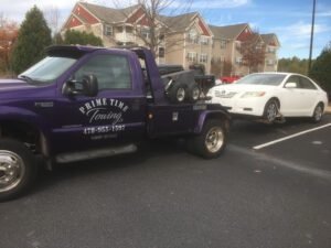 Prime Time Towing, LLC tow service company in Warner Robins, Georgia offering 24 hour towing near me