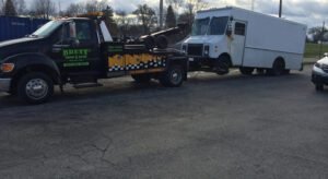 Brett's Towing and Repair tow service company in Napoleon, Ohio offering 24 hour towing near me