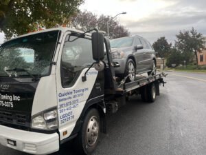 Quickie Towing Inc tow service company in Beltsville, Maryland offering 24 hour towing near me