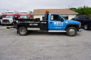 Metz Towing LLC tow service company in Benton Harbor, Michigan offering 24 hour towing near me
