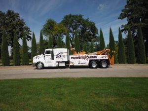 Midwest Towing and Recovery West tow service company in Lincoln, Nebraska offering 24 hour towing near me