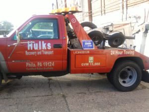 Hulk's Recovery and Transport tow service company in Philadelphia, Pennsylvania offering 24 hour towing near me
