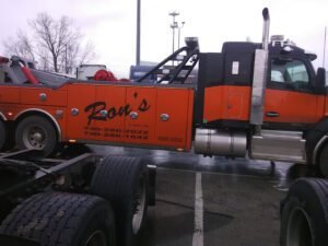 Ron's Garage & Wrecker Services tow service company in Jackson, Ohio offering 24 hour towing near me
