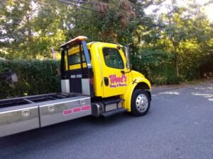Wood's Towing Inc tow service company in Shirley, New York offering 24 hour towing near me