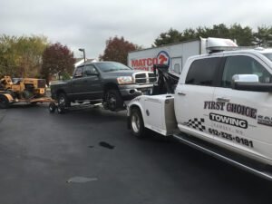 FIRST CHOICE TOWING AND RECOVERY INC. tow service company in Anoka, Minnesota offering 24 hour towing near me