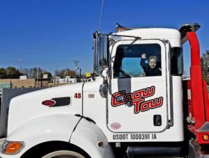 Crow Tow tow service company in Des Moines, Iowa offering 24 hour towing near me