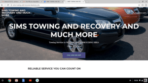 SIMS TOWING AND RECOVERY tow service company in , offering 24 hour towing near me