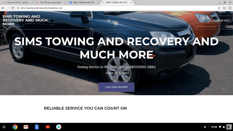 SIMS TOWING AND RECOVERY Tow Service in Local, US
