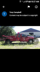 antcliff towing / belding towing tow service company in Belding, Michigan offering 24 hour towing near me