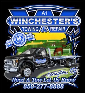 A-1 Winchester's Towing & Repair tow service company in Lexington, Kentucky offering 24 hour towing near me