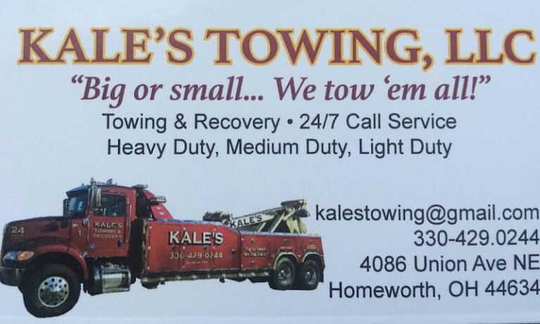 Kale’s Towing LLC Tow Service in Alliance, Ohio