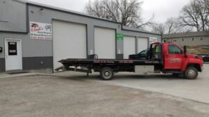 Clark's Auto Repair & Wrecker Service tow service company in Centerville, Iowa offering 24 hour towing near me