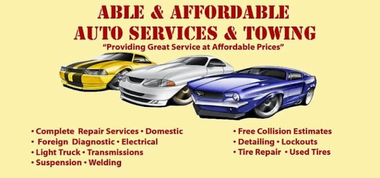 Able And Affordable Auto Service And Towing Tow Service in Lansing, Michigan