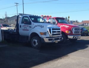 Finish Line Towing llc tow service company in Astoria, Oregon offering 24 hour towing near me
