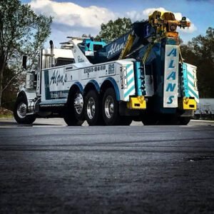 Alan's Towing & Auto Repair tow service company in Raleigh, North Carolina offering 24 hour towing near me